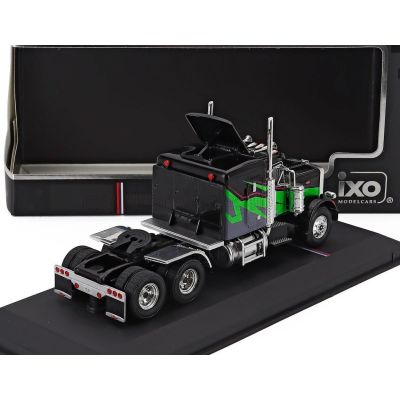 IXO MODELS PETERBILT 359 TRACTOR TRUCK 3-ASSI 1973 - BLACK GREEN 1/64