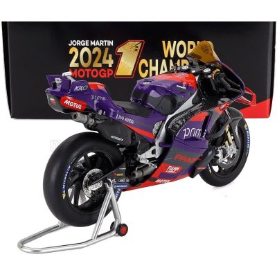 KILOWORKS DUCATI DESMOSEDICI GP24 TEAM PRAMAC RACING N 1 WORLD CHAMPION MOTOGP FILM AWARDS 2024 JORGE MARTIN - PURPLE RED 1/12