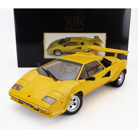 KK SCALE LAMBORGHINI COUNTACH LP 5000S QV 1985 - YELLOW 1/12
