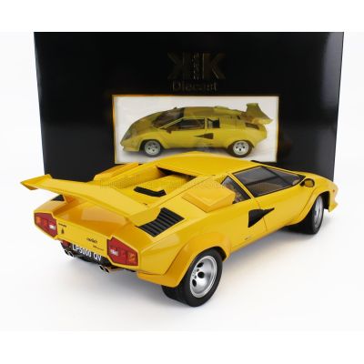 KK SCALE LAMBORGHINI COUNTACH LP 5000S QV 1985 - YELLOW 1/12