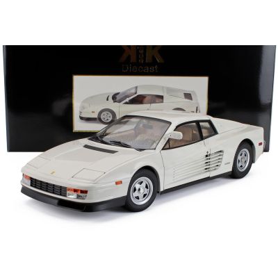 KK SCALE FERRARI TESTAROSSA MKI MONODADO MONOSPECCHIO USA VERSION 1984 - WHITE 1/12