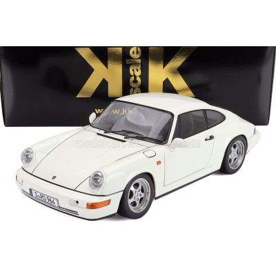 KK SCALE PORSCHE 911 964 RS COUPE 1992 - CERCHI SPEEDLINE - SPEEDLINE RIMS - WHITE 1/12