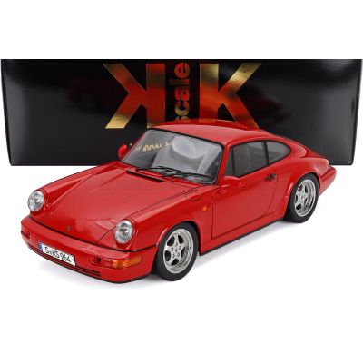 KK SCALE PORSCHE 911 964 RS COUPE 1992 - CERCHI SPEEDLINE - SPEEDLINE RIMS - RED 1/12