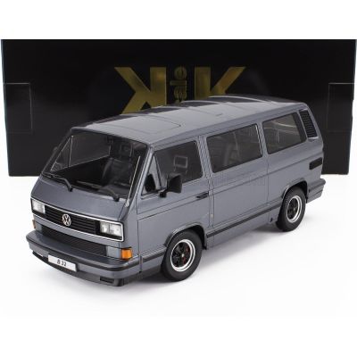 KK SCALE VOLKSWAGEN T3 PORSCHE B32 MINIBUS 1984 - GREY MET 1/18