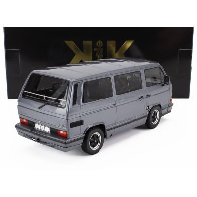 KK SCALE VOLKSWAGEN T3 PORSCHE B32 MINIBUS 1984 - GREY MET 1/18