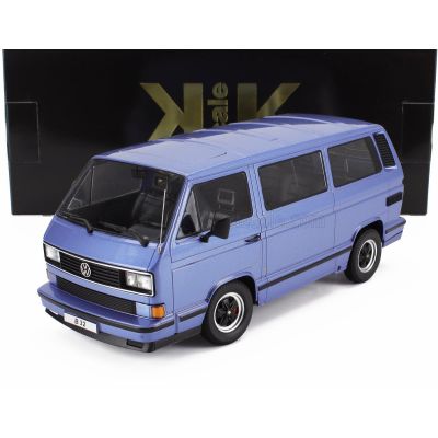 KK SCALE VOLKSWAGEN T3 PORSCHE B32 MINIBUS 1984 - LIGHT BLUE 1/18