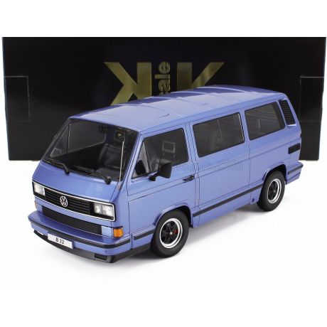 KK SCALE VOLKSWAGEN T3 PORSCHE B32 MINIBUS 1984 - LIGHT BLUE 1/18