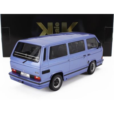 KK SCALE VOLKSWAGEN T3 PORSCHE B32 MINIBUS 1984 - LIGHT BLUE 1/18