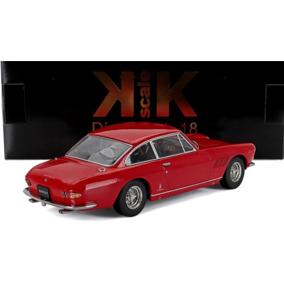 KK SCALE FERRARI 330GT 2+2 1964 - BEIGE INTERIOR - RED 1/18