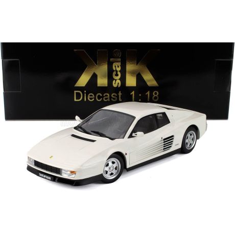 KK SCALE FERRARI TESTAROSSA 1986 - WHITE 1/18