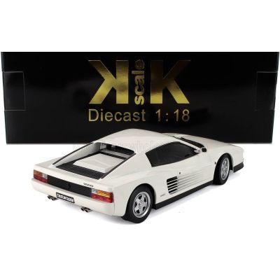 KK SCALE FERRARI TESTAROSSA 1986 - WHITE 1/18