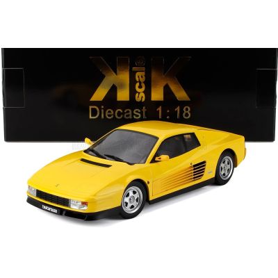KK SCALE FERRARI TESTAROSSA 1986 - YELLOW 1/18