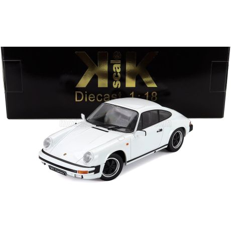 KK SCALE PORSCHE 911 CARRERA COUPE 1983 - WHITE 1/18