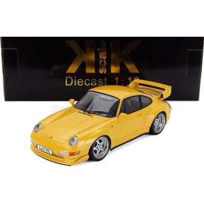 KK SCALE PORSCHE 911 993 GT2 COUPE 1996 - CERCHI SPEEDLINE - SPEEDLINE RIMS - YELLOW 1/18