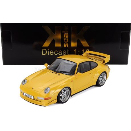KK SCALE PORSCHE 911 993 GT2 COUPE 1996 - CERCHI SPEEDLINE - SPEEDLINE RIMS - YELLOW 1/18