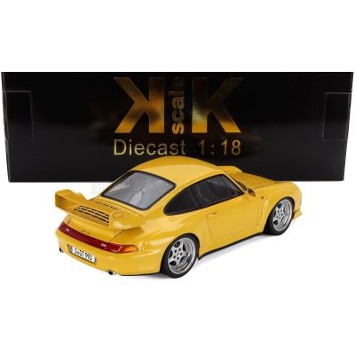 KK SCALE PORSCHE 911 993 GT2 COUPE 1996 - CERCHI SPEEDLINE - SPEEDLINE RIMS - YELLOW 1/18