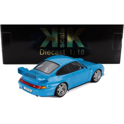 KK SCALE PORSCHE 911 993 GT2 COUPE 1996 - CERCHI SPEEDLINE - SPEEDLINE RIMS - LIGHT BLUE 1/18