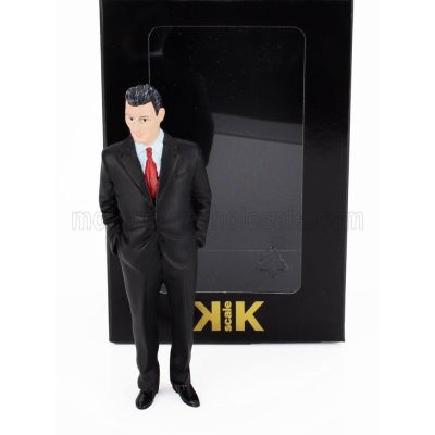 KK SCALE FIGURES FERRUCCIO MAN - CAR NOT INCLUDED - BLACK 1/18