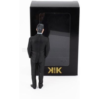 KK SCALE FIGURES FERRUCCIO MAN - CAR NOT INCLUDED - BLACK 1/18