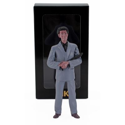 KK SCALE FIGURES RICO STANDING FOR FERRARI TESTAROSSA MKI MONODADO MONOSPECCHIO USA VERSION 1984 - BLUE BLACK 1/12