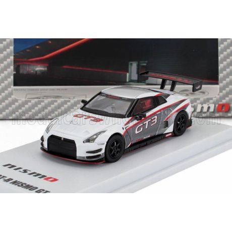 KYOSHO NISSAN SKYLINE GT-R (R35) GT3 NISMO PRESENTATION 2022 - WHITE GREY 1/64