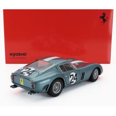 KYOSHO FERRARI 250 GTO COUPE N 24 12h SEBRING 1962 PHILIP HILL - OLIVIER GENDEBIEN - BLUE 1/18