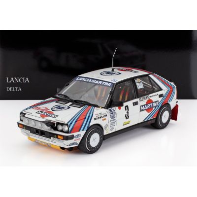 KYOSHO LANCIA DELTA HF INTEGRALE 4WD TEAM MARTINI RACING (night version) N 3 WINNER RALLY MONTECARLO 1988 BRUNO SABY - JEAN FRAN