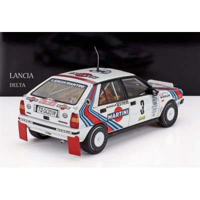 KYOSHO LANCIA DELTA HF INTEGRALE 4WD TEAM MARTINI RACING (night version) N 3 WINNER RALLY MONTECARLO 1988 BRUNO SABY - JEAN FRAN