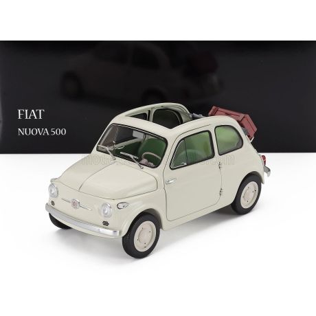 KYOSHO FIAT NUOVA 500 OPEN ROOF 1957 - WHITE 1/18