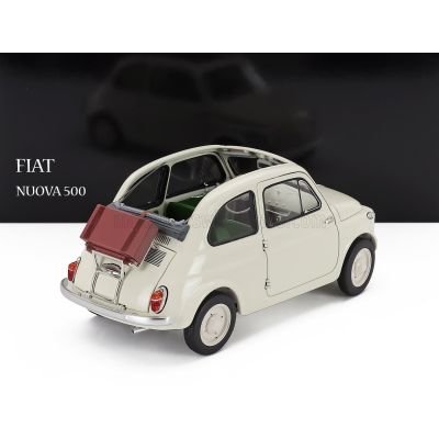 KYOSHO FIAT NUOVA 500 OPEN ROOF 1957 - WHITE 1/18