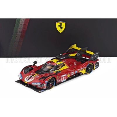 LOOKSMART FERRARI 499P 3.0L TURBO V6 TEAM FERRARI AF CORSE N 51 3rd 24h LE MANS 2024 ALESSANDRO PIER GUIDI - JAMES CALADO - ANTO