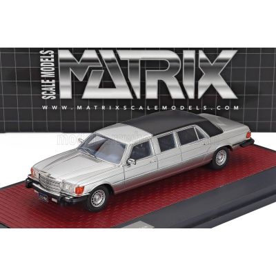 MATRIX SCALE MODELS MERCEDES BENZ S-CLASS 450SEL 6.9 (W116) LIMOUSINE 1973 - SILVER 1/43