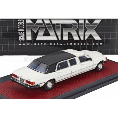 MATRIX SCALE MODELS MERCEDES BENZ S-CLASS 450SEL 6.9 (W116) LIMOUSINE 1973 - WHITE 1/43