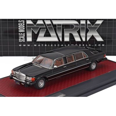 MATRIX SCALE MODELS MERCEDES BENZ S-CLASS 450SEL 6.9 (W116) LIMOUSINE 1973 - BLACK 1/43