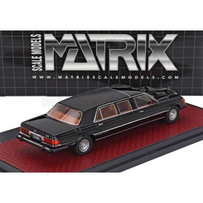 MATRIX SCALE MODELS MERCEDES BENZ S-CLASS 450SEL 6.9 (W116) LIMOUSINE 1973 - BLACK 1/43