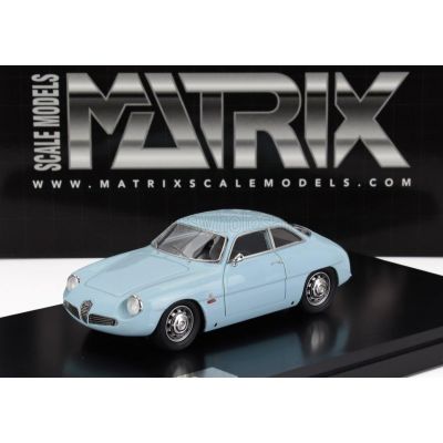 MATRIX SCALE MODELS ALFA ROMEO GIULIETTA SZ COUPE 1961 - LIGHT BLUE 1/43