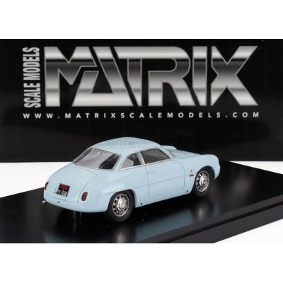 MATRIX SCALE MODELS ALFA ROMEO GIULIETTA SZ COUPE 1961 - LIGHT BLUE 1/43