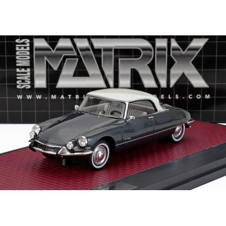 MATRIX SCALE MODELS CITROEN DS21 GRAND PALAIS COUPE 1971 - BLUE MET CREAM 1/43