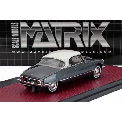 MATRIX SCALE MODELS CITROEN DS21 GRAND PALAIS COUPE 1971 - BLUE MET CREAM 1/43