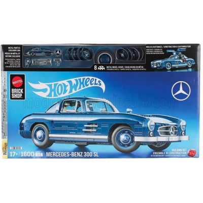 MATTEL HOT WHEELS MERCEDES BENZ 300SL COUPE (W198) 1955 - 1600 PEZZI - 1600 PCS - BLUE 1/12