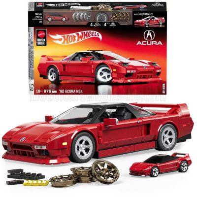 MATTEL HOT WHEELS ACURA NSX COUPE 1990 - 876 PEZZI - 876 PCS + V-SERIES 1/64 SCALE - RED 1/16