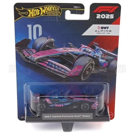 MATTEL HOT WHEELS ALPINE F1  A525 TEAM BWT ALPINE N 10 SEASON 2025 PIERRE GASLY - BLACK BLUE PINK 1/64