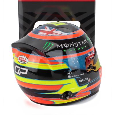 MINI HELMET BELL HELMET CASCO HELMET F1 OSCAR PIASTRI TEAM MCLAREN N 81 SEASON 2025 - VARIOUS 1/2