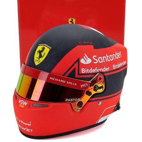 MINI HELMET BELL HELMET F1  CASCO HELMET CHARLES LECLERC TEAM SCUDERIA FERRARI SF-23 CANADA GP 2023 - GILLES VILLENEUVE LIVERY T