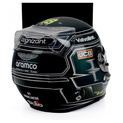 MINI HELMET STILO HELMET CASCO HELMET F1 LANCE STROLL TEAM ASTON MARTIN ARAMCO COGNIZANT N 18 SEASON 2025 - GREEN 1/2