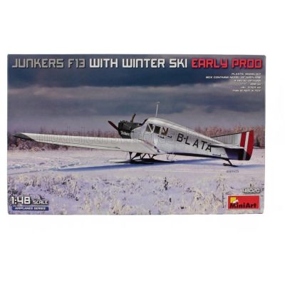 MINIART JUNKERS F13 AIRPLANE WITH WINTER SKI 1942 1/48