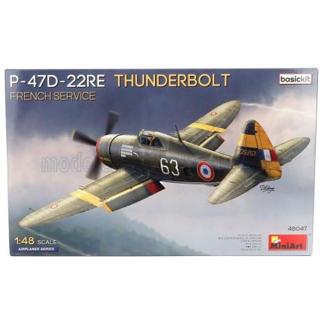MINIART DRAGON WINGS P-47D-22RE THUNDERBOLT AIRPLANE MILITARY 1942 1/48