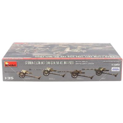 MINIART TANK GERMAN 7.5CM ANTI-TANK GUN PAK 40. MILITARY 1945 1/35
