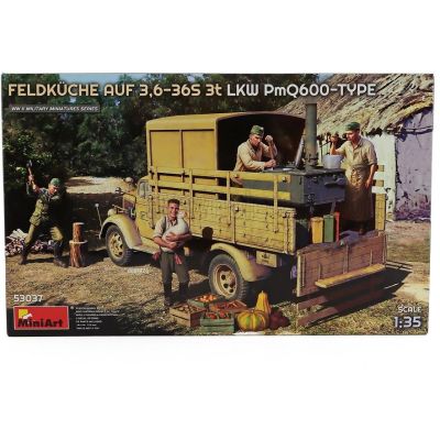 MINIART TRUCK PMQ600 TYPE FELDKUCHE AUF 3.6-36S 3t 1945 1/35