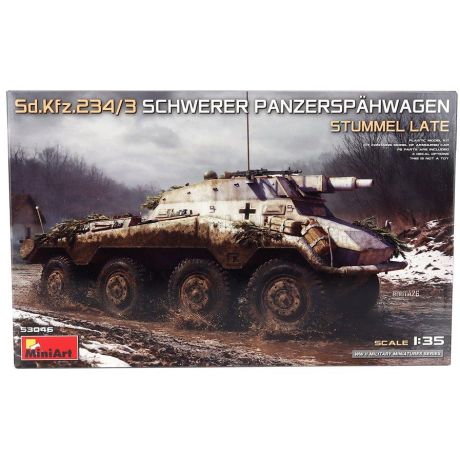 MINIART TANK SD.KFZ. 234/3 SCHWERER PANZERSPAHWAGEN ANFIBIO MILITARY 1/35